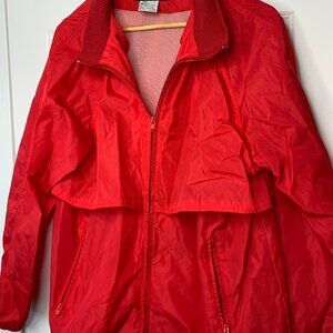 Eddie Bauer Red Windbreaker Jacket